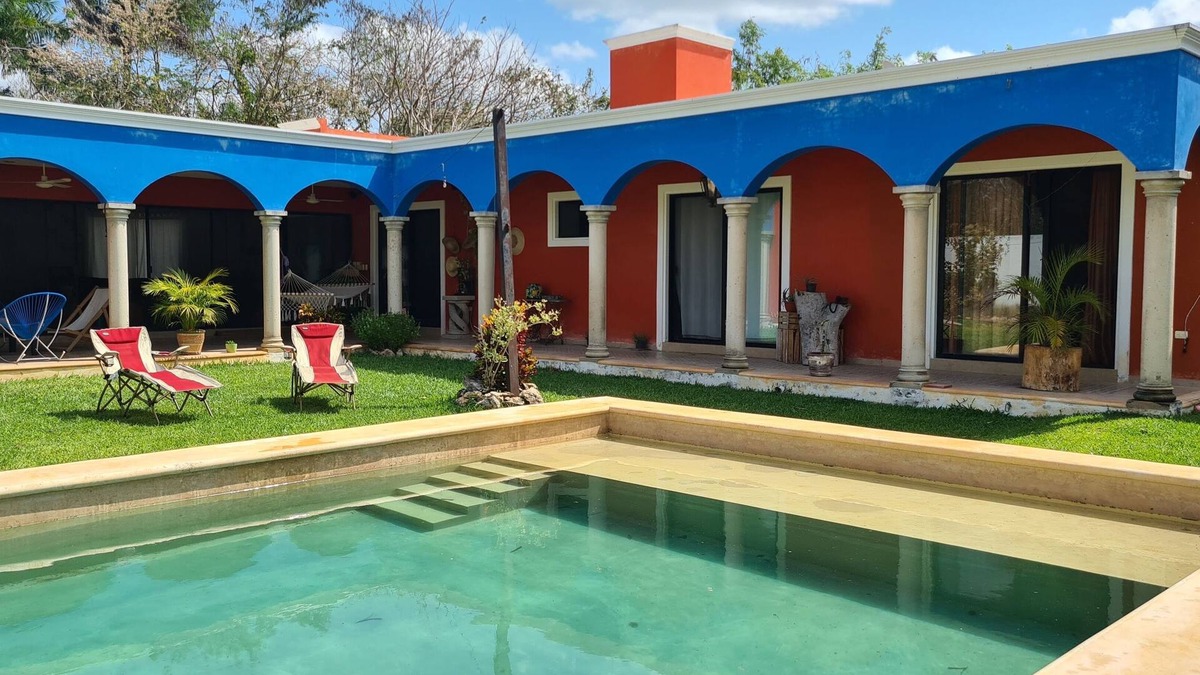 Merida Municipality House | Hacienda Cholul pool, harmony and fun