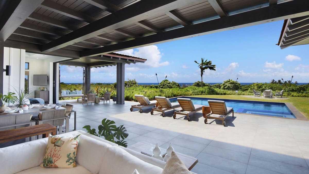 Poipu House | Hale Pomaika'i Mau: Luxury Home w/Ocean View, Outdoor Shower, Pool, Hot Tub & AC
