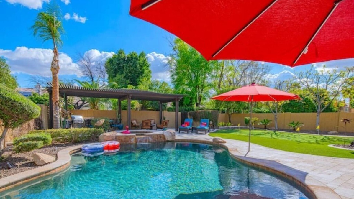 Gilbert House | Heated Pool and Hot Tub Included and No Cleaning Fee!