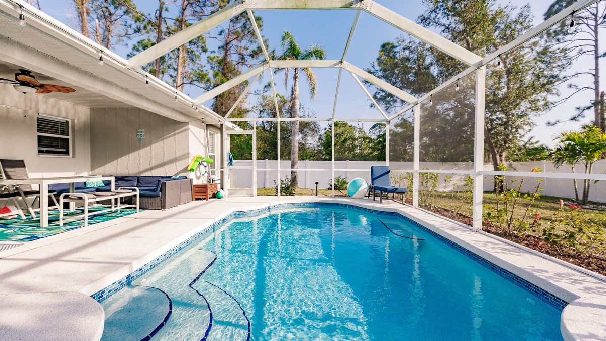 North Port Villa | Heated Pool Home, Shuffleboard, Crib, 3 bed 2 bath, 25 min beach