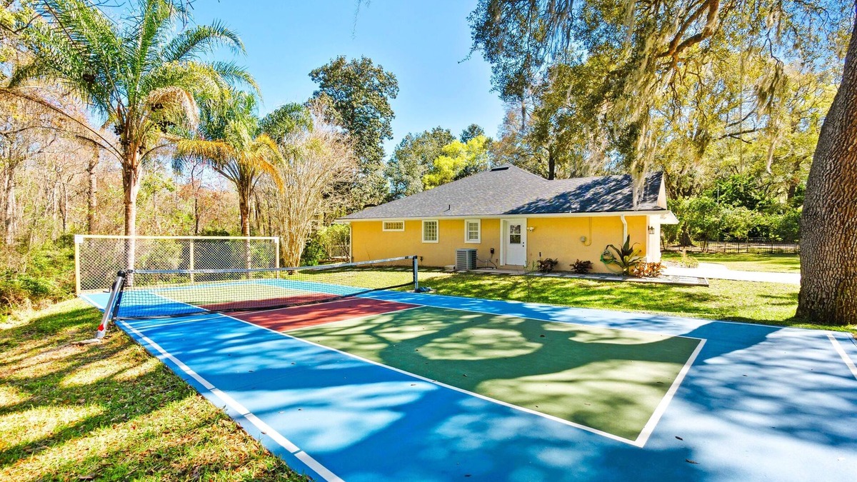 St. Augustine House | Heated Pool Oasis | Private Acre | Pickleball