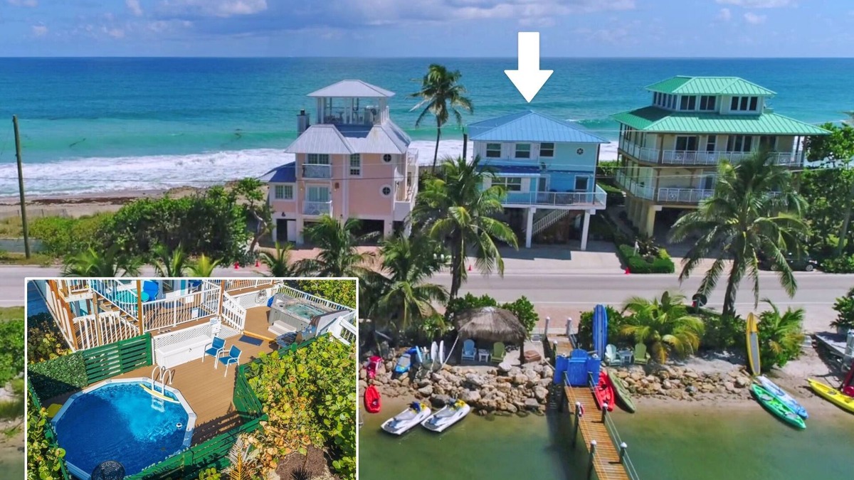 Stuart House | Heaven Can't Wait: ON the BEACH! Heated pool + hot tub, private dock. 7BR/5BA