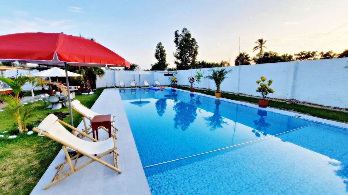 Manuel Antonio Mesones Muro Cottage | Hermosa Casa de Campo en Alquiler Vacacional en Ferreñafe con Piscina Grande