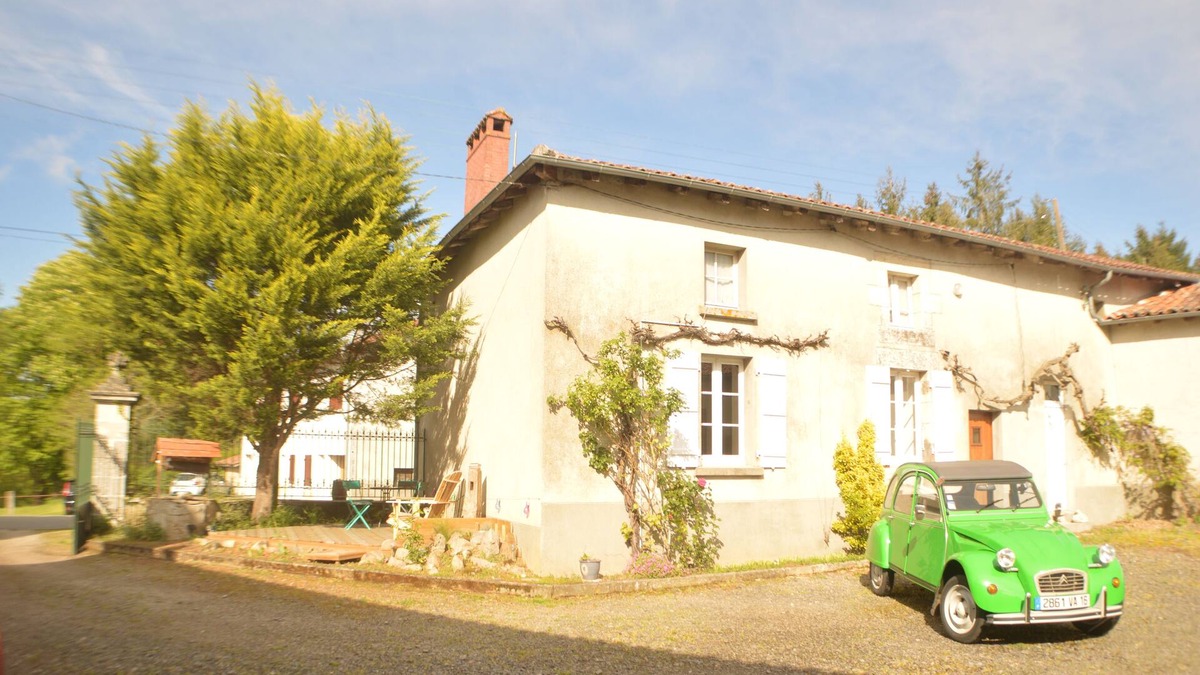 Chabanais Cottage | Hill top view, only a 5 minute walk into the town