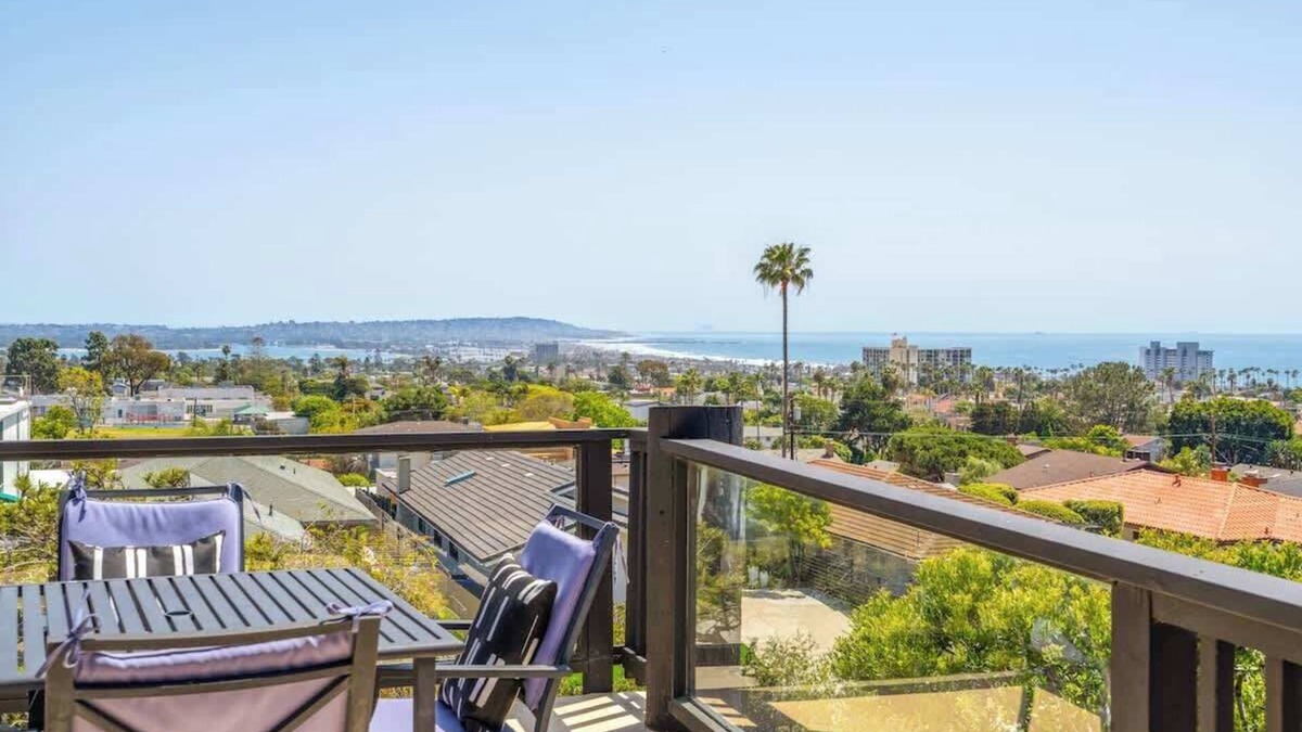 La Jolla Mesa House | Hillside 3BR Beach Retreat w/Sweeping Ocean Views