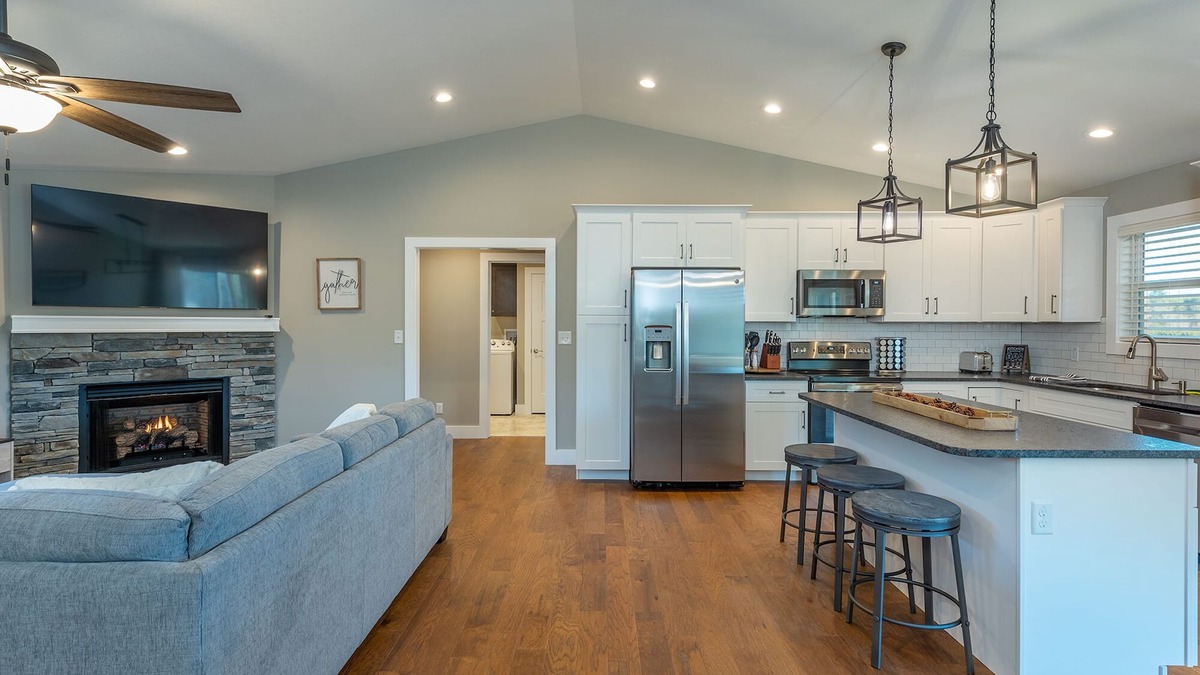 Weaverville House | Hilltop Haven - Game room - Fireplace - 15 To Downtown Asheville