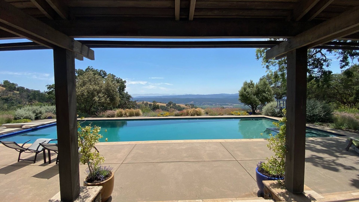 Geyserville House | Hilltop views, 30 private acres, expansive swimming pool