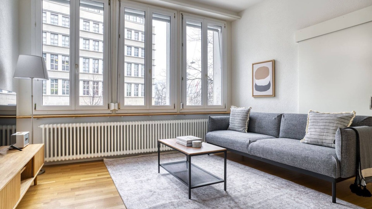Langstrasse Apartment | Hip Langstrasse 2.5 Room w/Storage & W/D, 2 min to Market, by Blueground