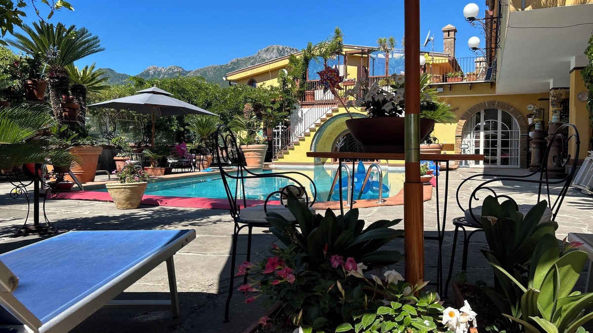 Marini Villa | Historic Villa with marbled pool, wide Hot Tub & Finnish Sauna. on Amalfi Coast