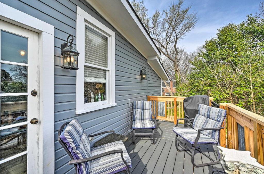 Danville House | Historic Watson Brick House with Private Deck!