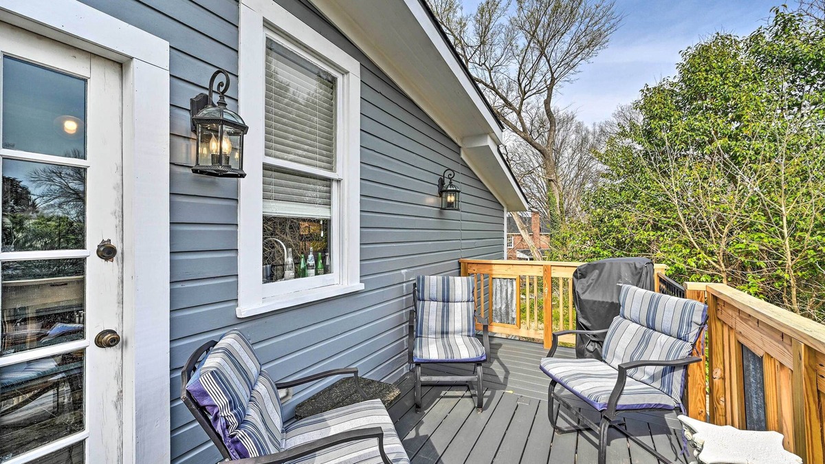 Danville House | Historic 'Watson' Brick House w/Private Deck!