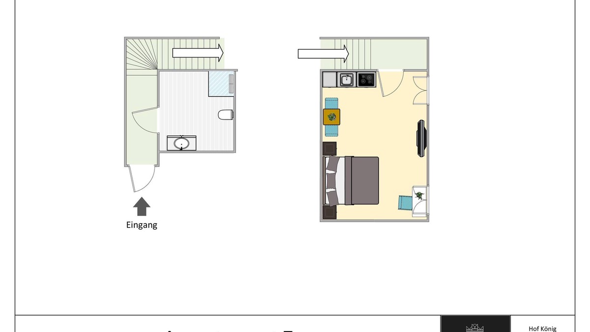 Everswinkel Apartment | Hof König, apartment 7, 29 m2, 1-2 persons