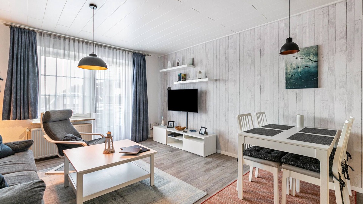 Friedrichskoog-Spitze Apartment | Holiday Apartment Silbermöwe with Balcony and Wi-Fi