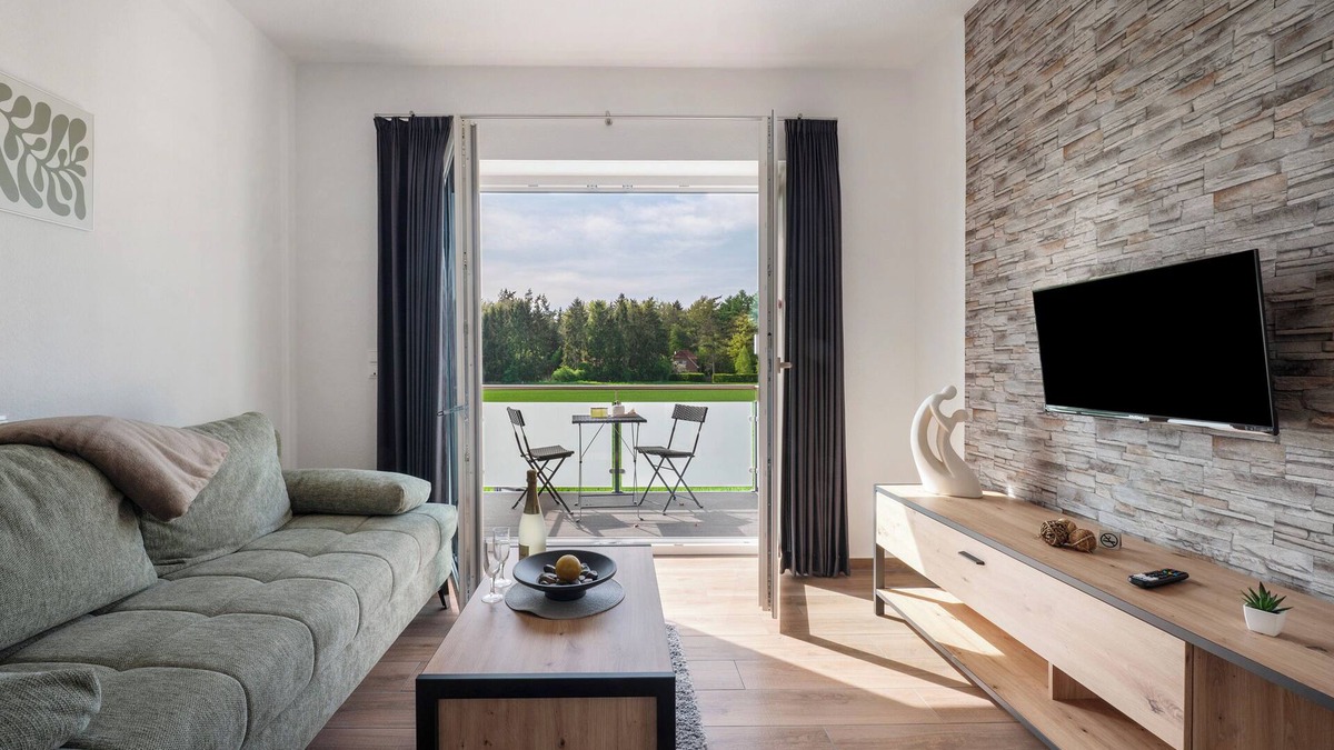 Lastrup Apartment | Holiday Apartment 'Anna 1 Og' with Balcony