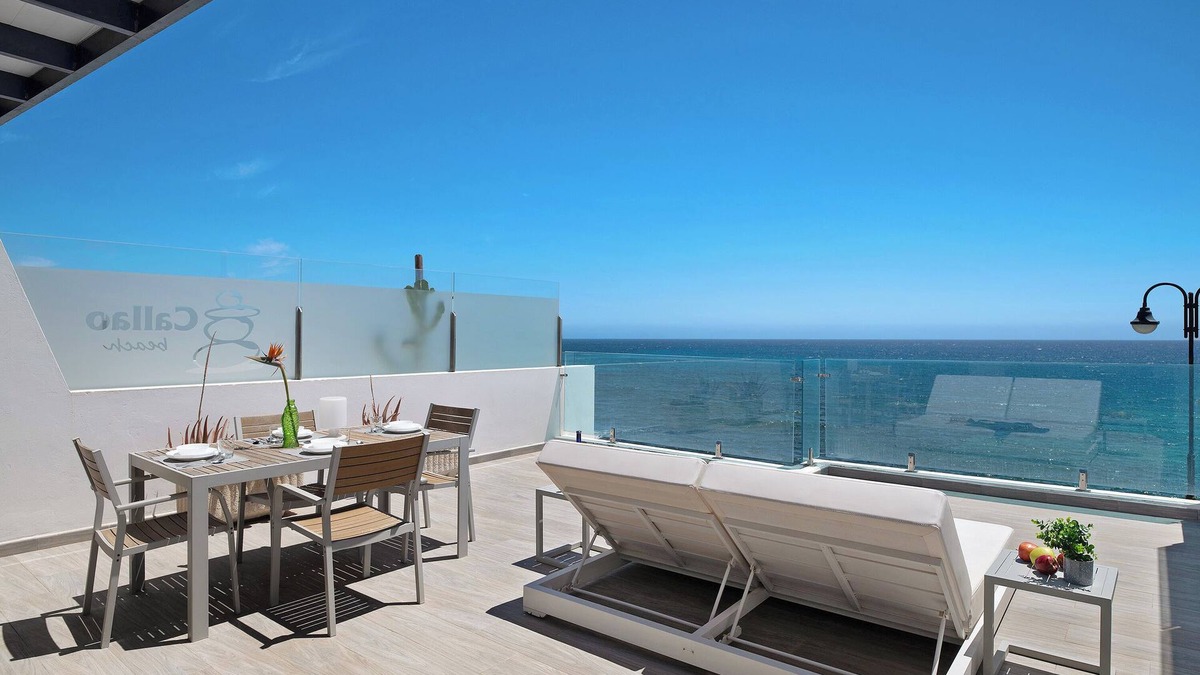 Arrieta Apartment | Holiday Apartment “Callao Beach 7” with Sea View, Terrace & Wi-Fi