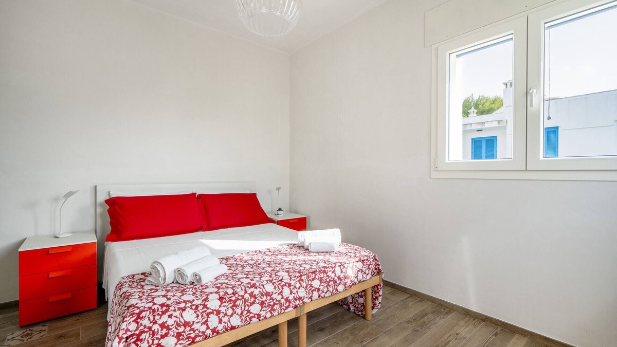 Savelletri Apartment | Holiday Apartment "Gufo Di Mare - Rosso" with Sea View, Private Terrace