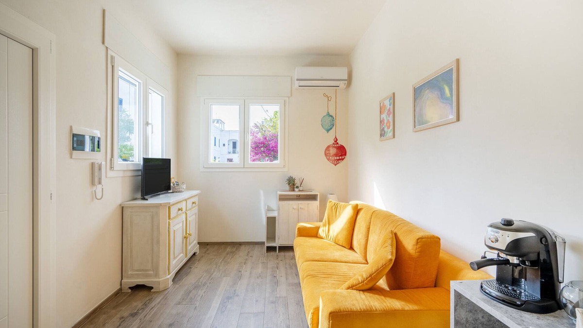 Savelletri Apartment | Holiday Apartment "Gufo Di Mare - Giallo" with Sea View, Private Terrace