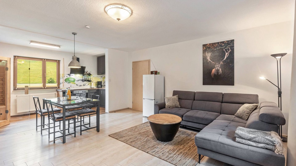 Gammelsbach Apartment | Holiday Apartment "Helmenhube 2" with Sauna, Community Garden and Wi-Fi