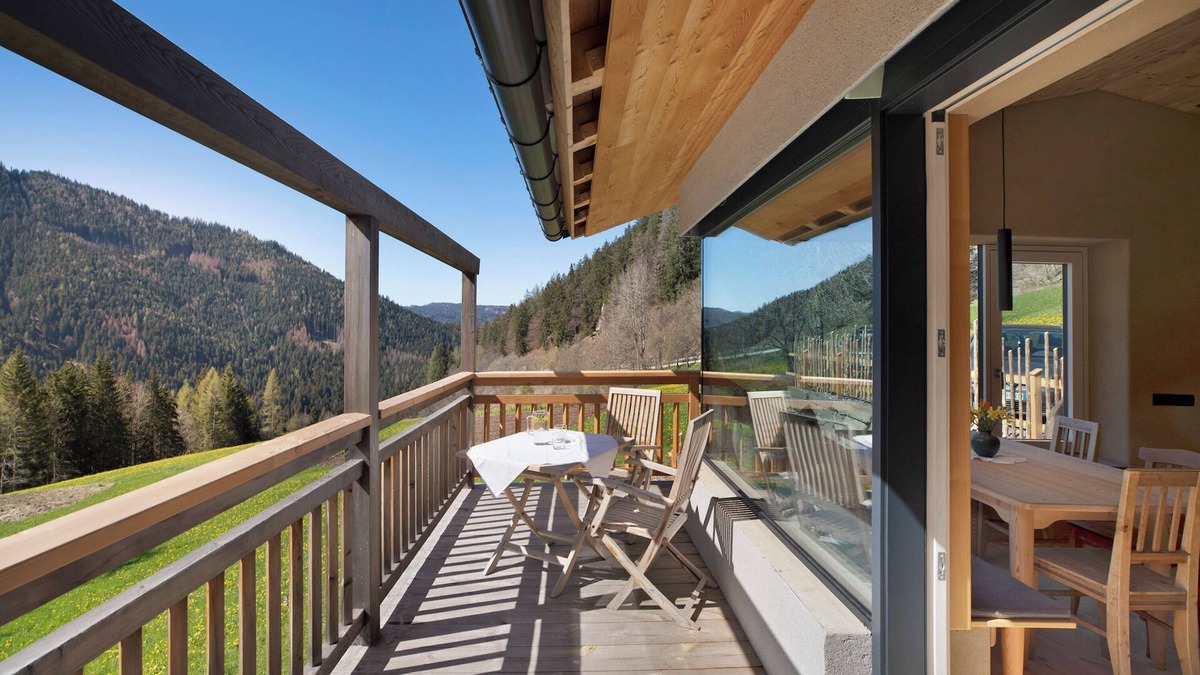 Redagno Apartment | Holiday Apartment "Pitschlhof Apt Zirbe" with Mountain View, Private Terrace & Shared Garden