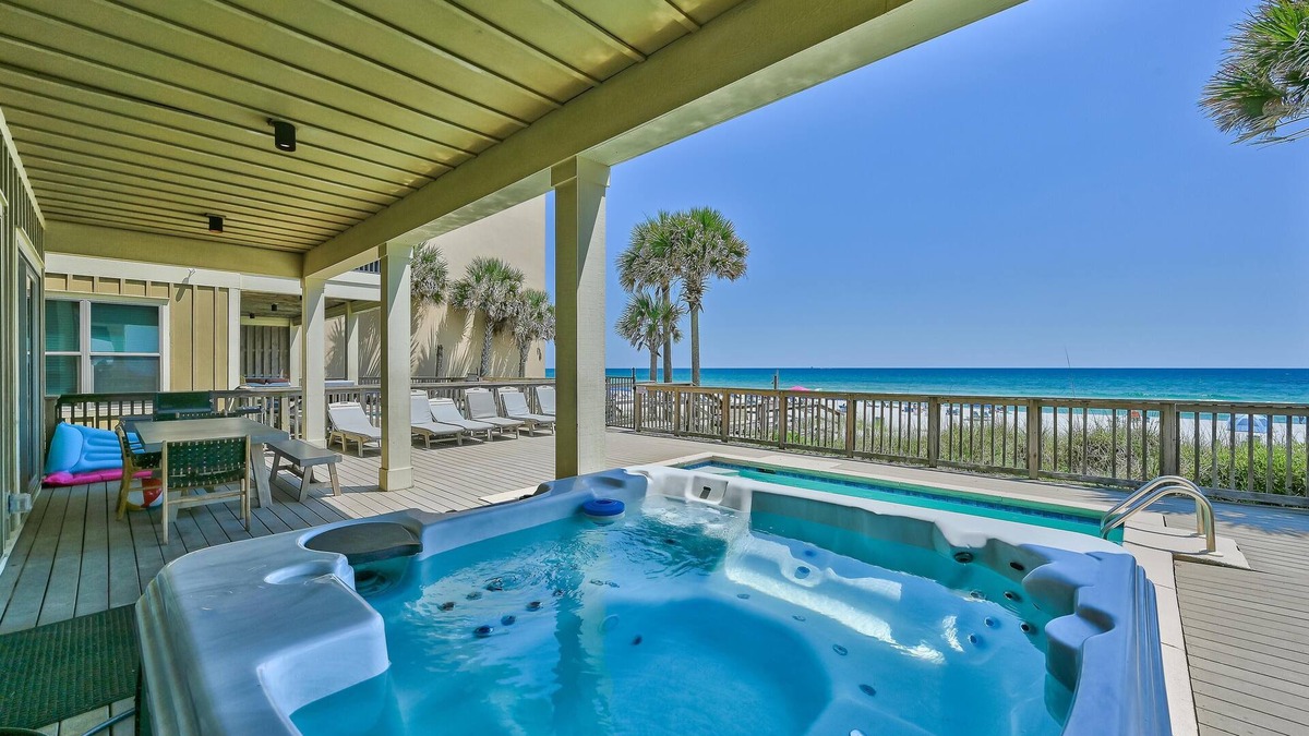 Bel Air House | Holiday Fin - HEATED Pool & Hot Tub! Game Tables! Beachfront!
