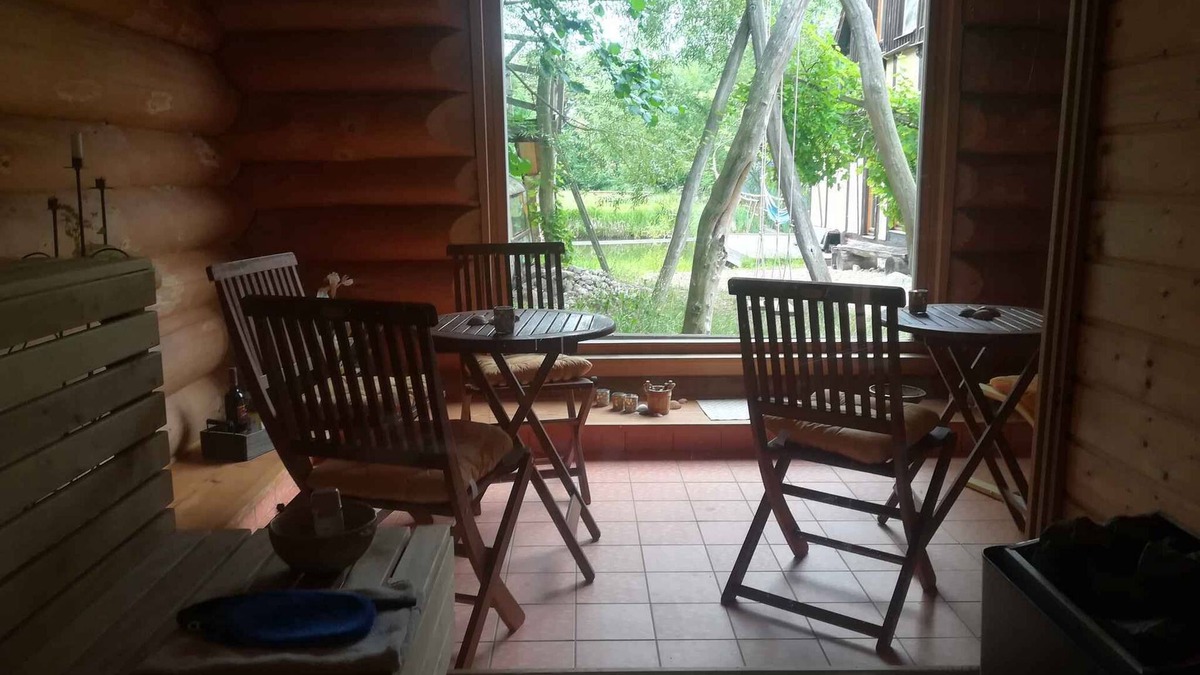 Trebbin House | Holiday home Clay house with natural bathing pond