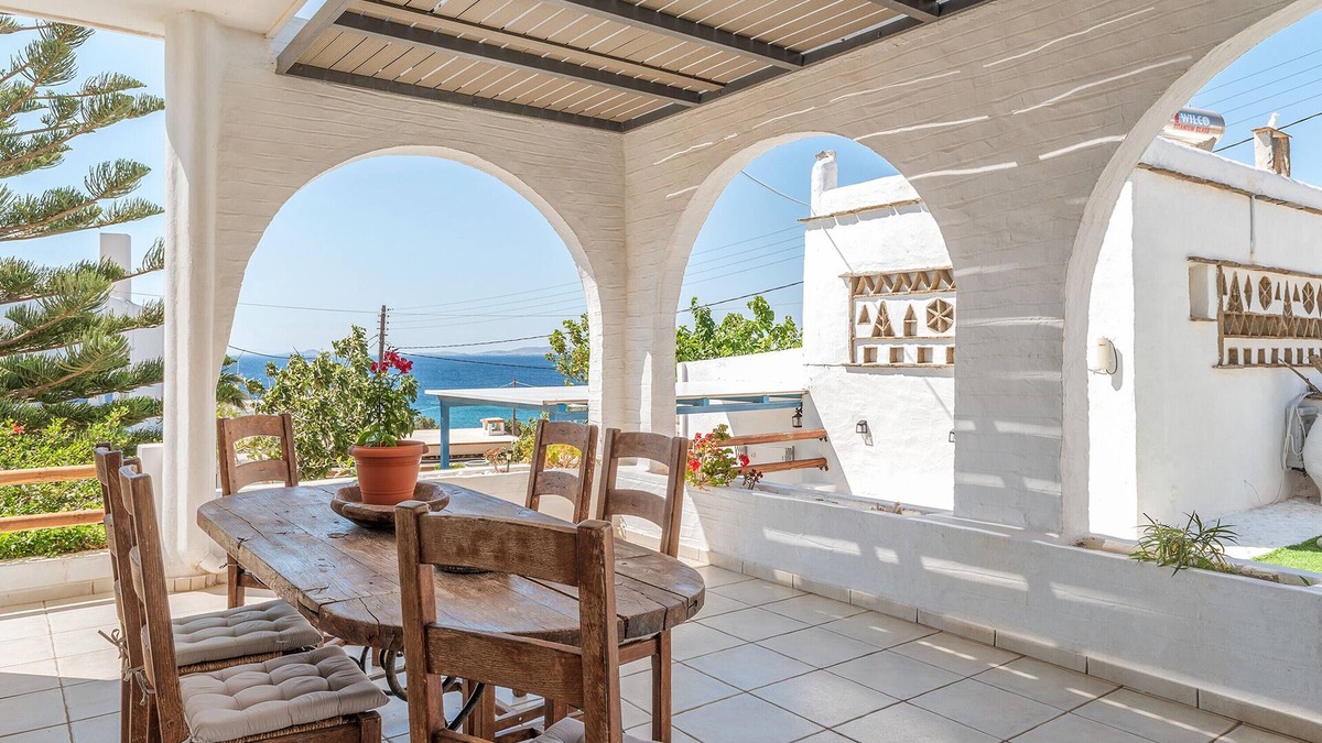 Agios Ioannis House | Holiday Home 'Porto Galini Tinos Perastra 103' with Sea View, Wi-Fi and Air Conditioning