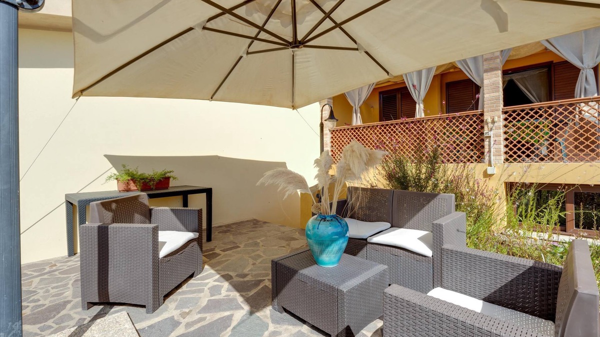 Arbus House | Holiday Home Taverna Albachiara 49 B with Sea View, Terrace & Wi-Fi