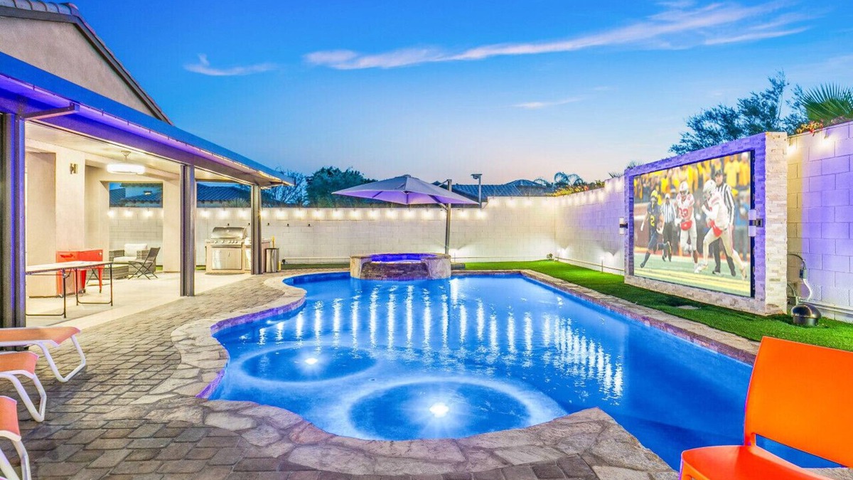 Rancho Santana House | Hollywood Hideaway with 158" Poolside TV and 2 Arcades