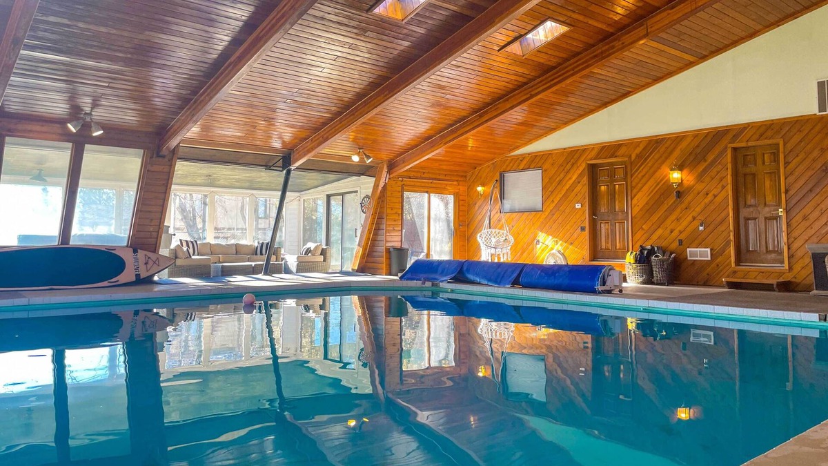 Liberty Lake House | Home with Indoor Pool - 1 Block to Liberty Lake!