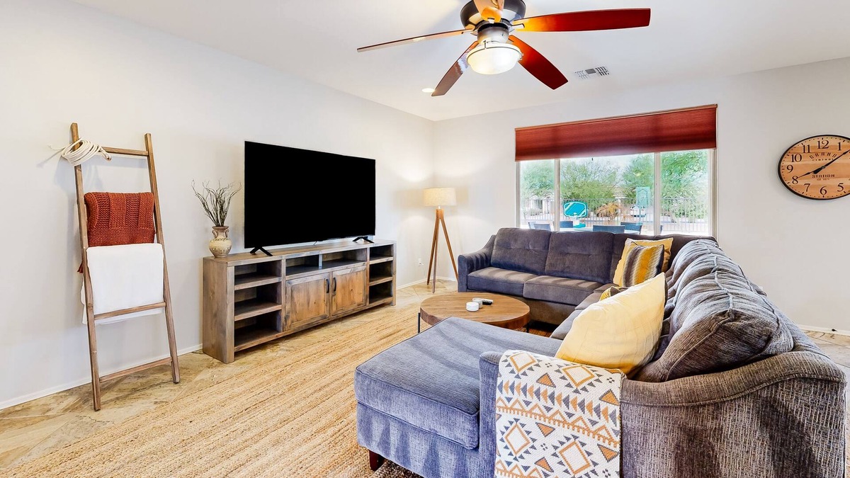 Greer Ranch North House | Home with private pool, amazing outdoor area, firepit, movie room, & home office