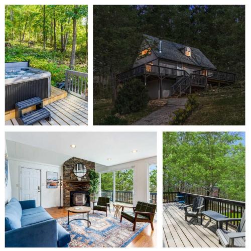 Ridgeway House | Hot Tub, Wraparound Deck, & WiFi at Chalet Cabin