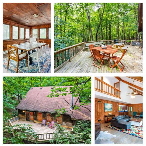 Berkeley Springs House | Huge Cabin w Hot Tub, Deck, Grill, Fire Pit, WiFi