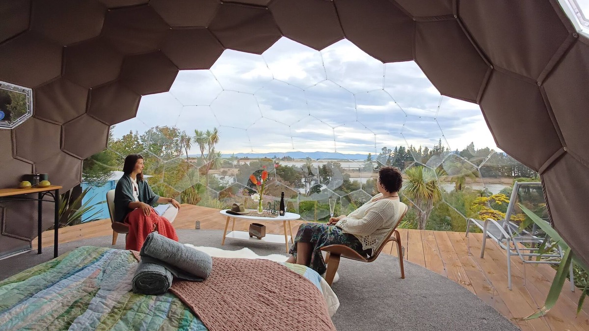 Pakawau House | Hypedome, amazing Dome accommodation set amongst native bush and trees.