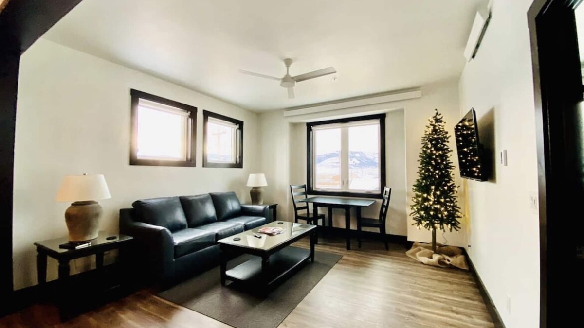 Granby Apartment | Ice Skating Suite 202 at Granby Dairy Suites