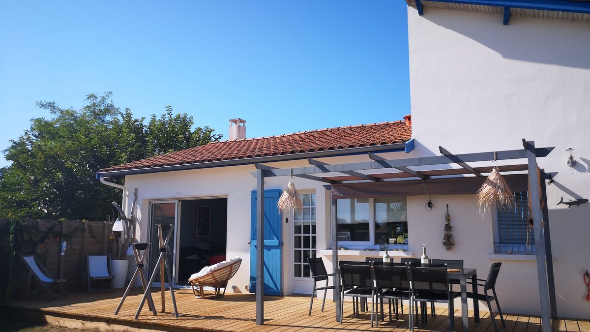 Saint-Trojan-les-Bains Villa | Ile d'Oleron house, 3 stars, near Gatseau beach, 8 people, 4 bedrooms