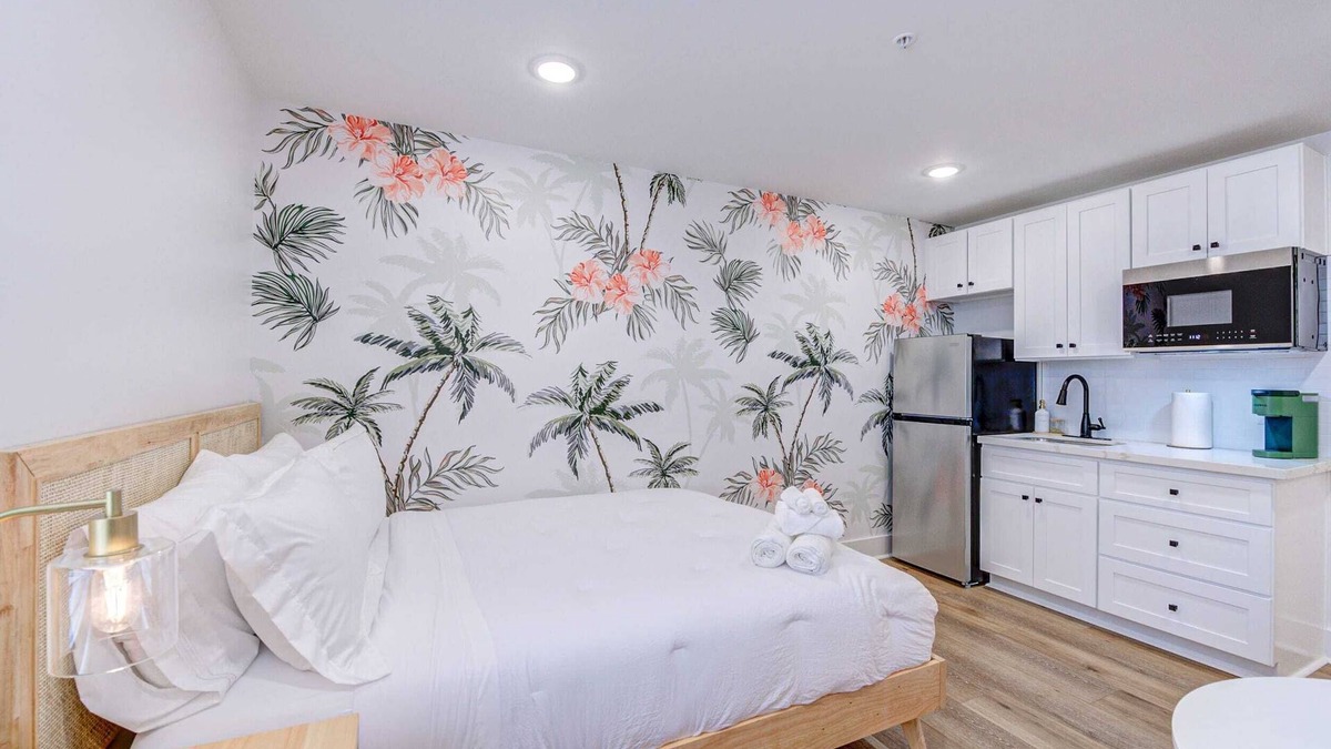 Galveston Apartment | In Living Coral Studio Apartment