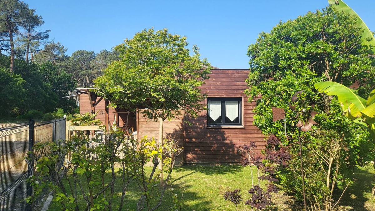 Mimizan Ski Chalet | In Mimizan-plage sud, small wooden house facing the forest, 2km from the ocean