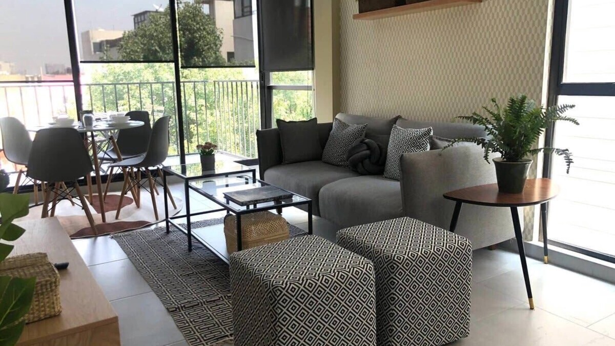 Escandon I Seccion Apartment | Increíble roof top gran vista a la condesa