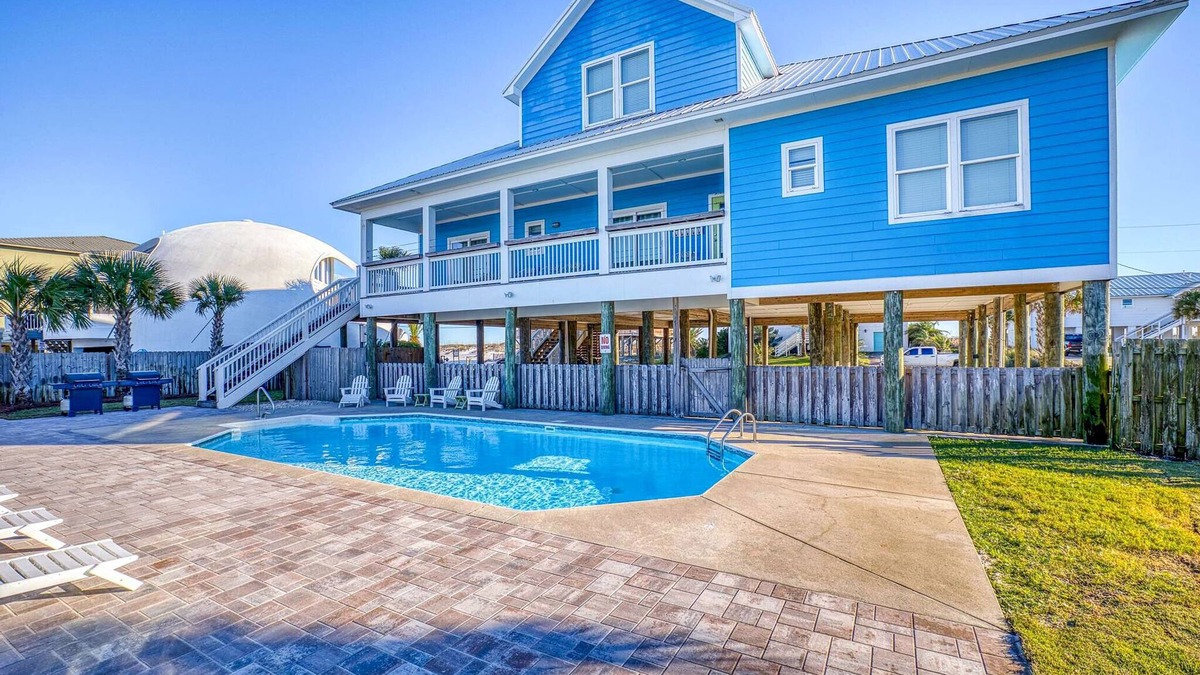 Pensacola Beach House | Incredible Gulf View Home W/Pool-Sleeps 30 people! Bring the whole family!
