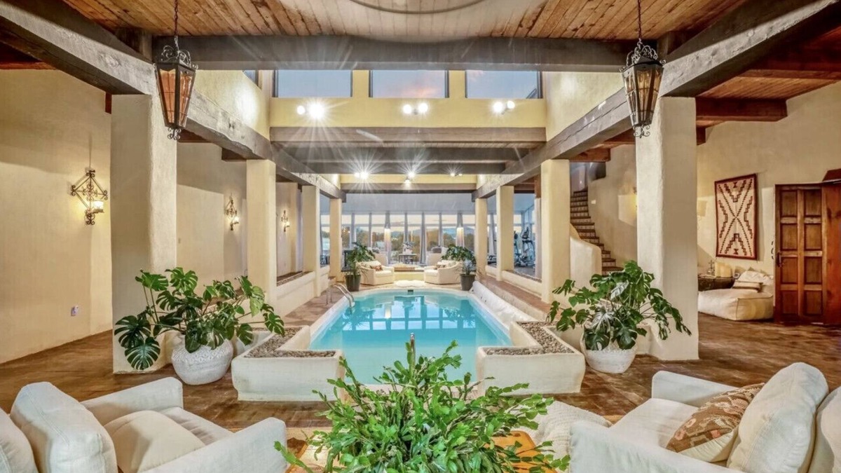 La Cienaga House | Indoor heated pool, hot tub, EV charger, 15 min to SF- 7 bedrooms 5 are en-suite