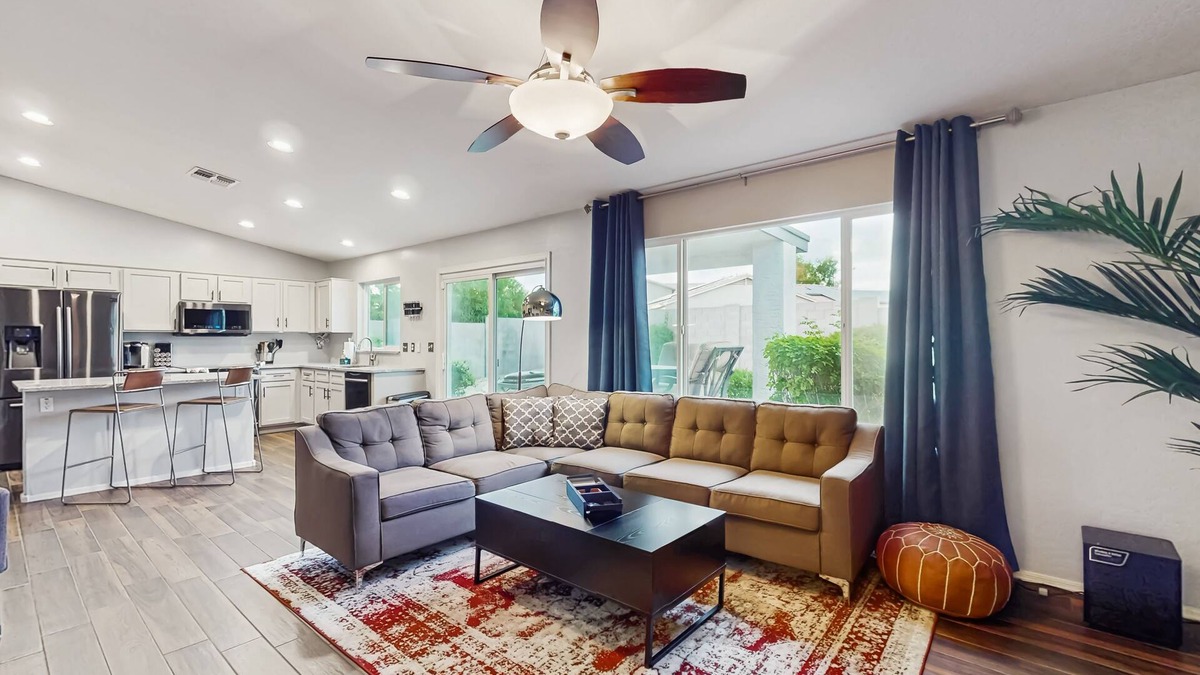 Estrella Vista House | Inviting home with patio, enclosed yard, fireplace, office, streaming, W/D, AC