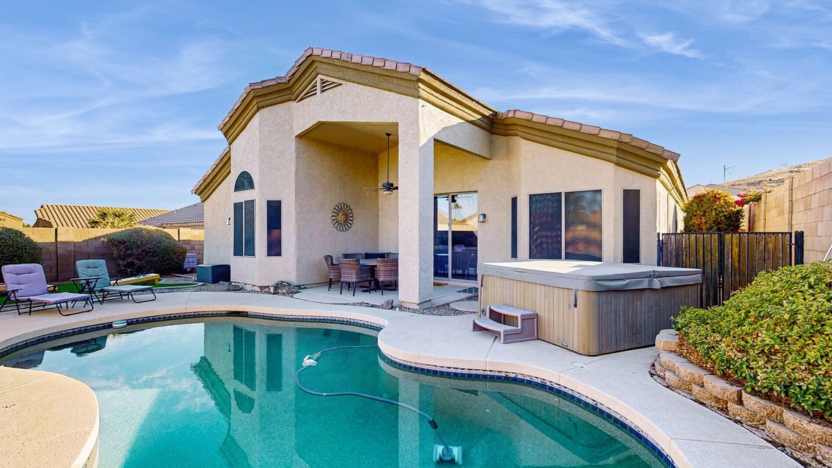 Foothills House | Inviting home with pool, hot tub, enclosed yard, fast WiFi, & W/D
