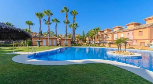 Lepe House | Inviting house in Lepe with shared pool.