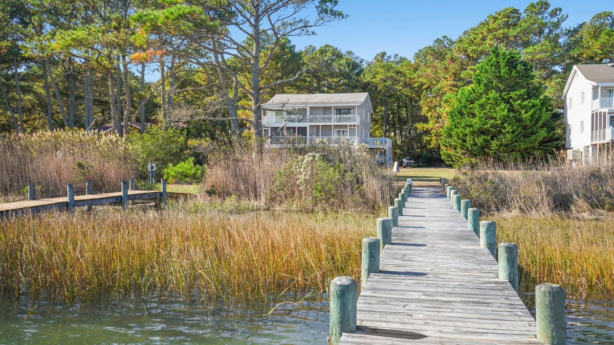 Piney Island House | Island Sunrise - Pet friendly; waterfront duplex!