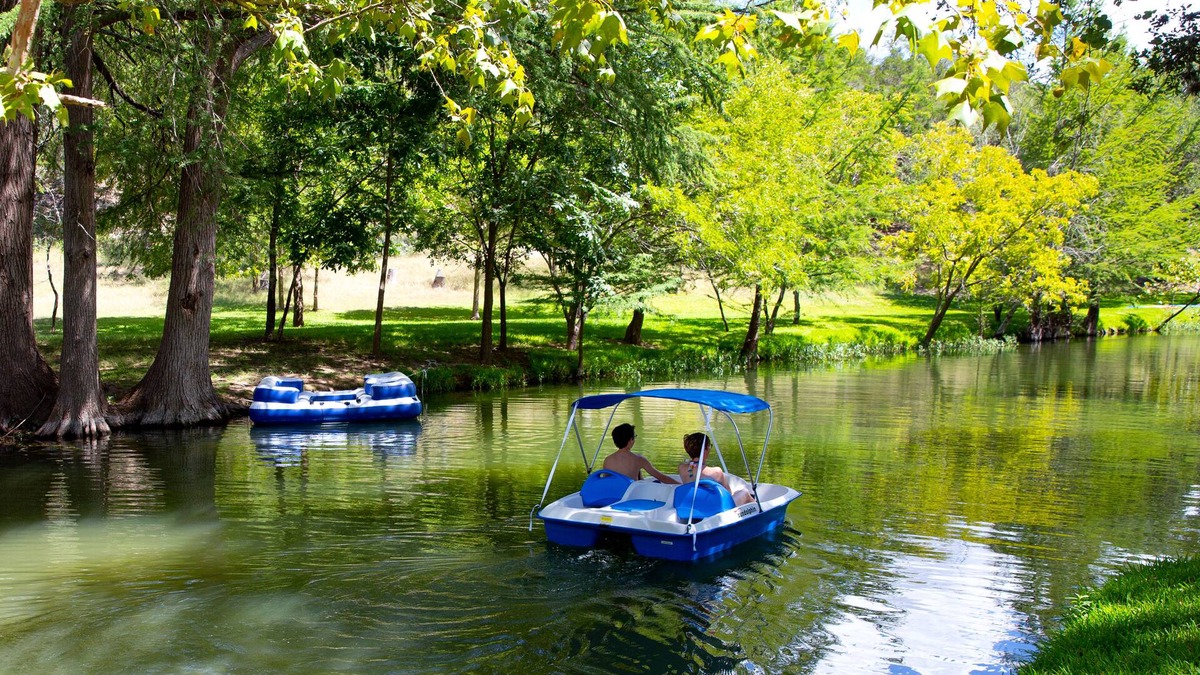 Kerrville House | It’s camp with all the frills! Private waterfront, Pool, Spa, Firepit, Sleeps 31