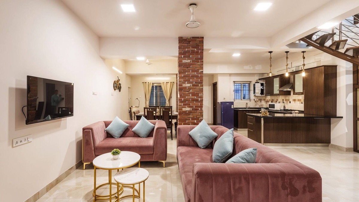 Vyalikaval HBCS Layout Apartment | Ivory Petal Penthouse 3BHK in Bangalore by Homeyhuts