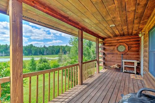 Jacksonville House | Jacksonville Cabin with Wraparound Deck and Views