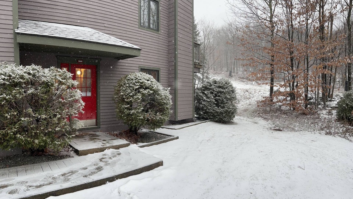 North Troy Condo | Jay Peak's Premier Ski-In/Ski-Out Location-just steps from the trail