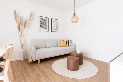 Mildstedt Apartment | Küstenbutze im modernen Scandi-Style mit Garten und Terrasse