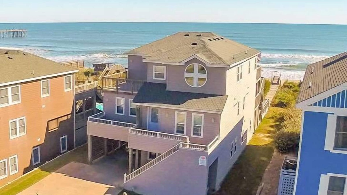 Nags Head House | K1215 Serenity in Nags Head. Oceanfront, Pool, Free Pool Heat-Select Weeks,